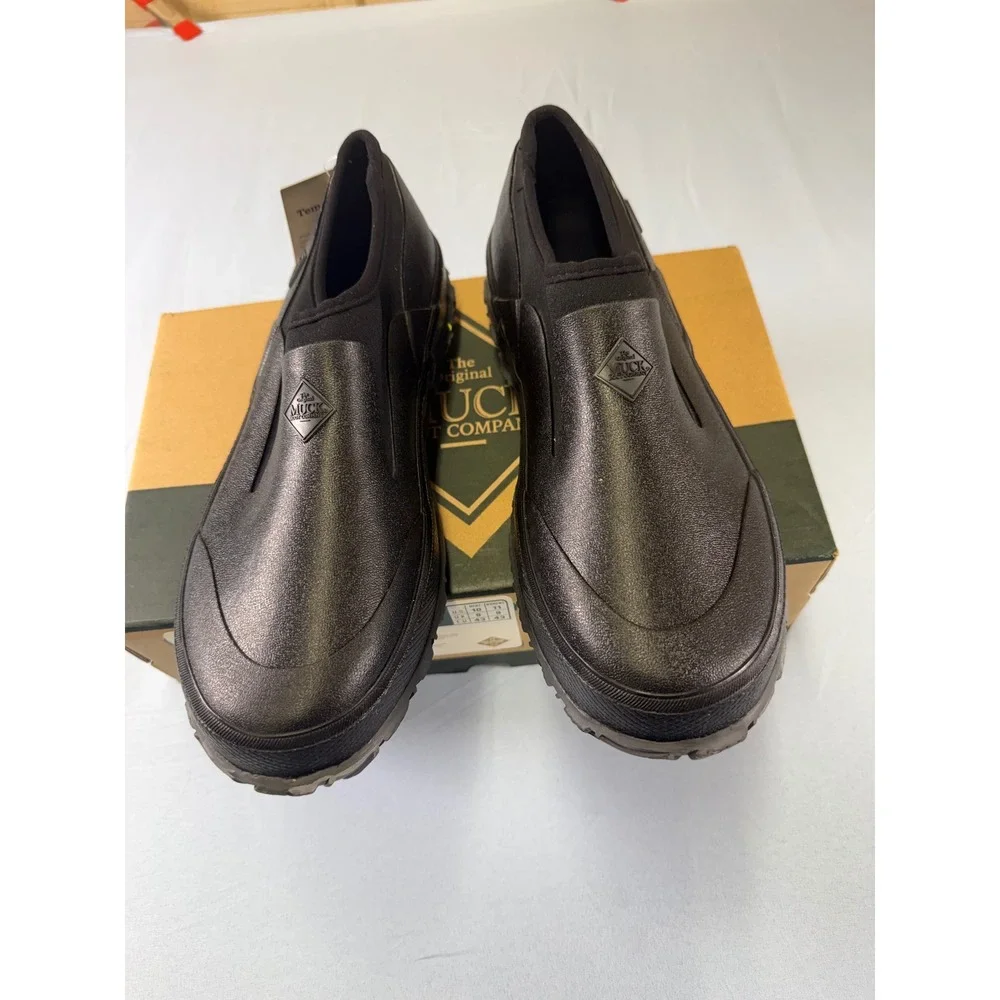 Muck Boot Co Forager Low Black Waterproof Slip On‎ Shoes Mens 10 Womens 11